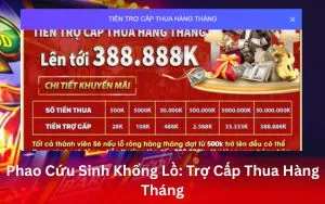 Phao Cứu Sinh Khổng Lồ: Trợ Cấp Thua Hàng Tháng Tại App S666 Lên Đến 388.888K VNĐ