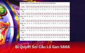 Bí Quyết Soi Cầu Lô Gan S666 – Cách nhận diện “điểm nổ” an toàn cho người mới